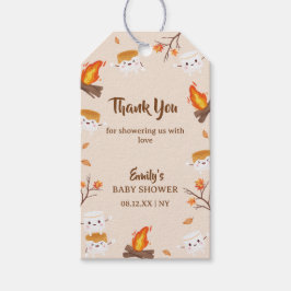 Etiquetas Para Regalos S'more Love Rustic Camping Fall Baby Shower