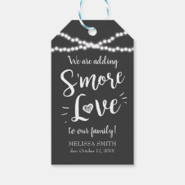 Etiquetas Para Regalos Smore Love s'mores favorece Baby Shower Simple Bla