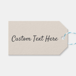 Etiquetas Para Regalos Sombra natural de marfil beige sólido