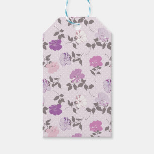 ETIQUETAS PARA REGALOS SOMBRAS DE FLORES PURPLES