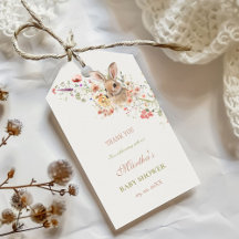 Somebunny camino a la ducha bebé de flores silvest