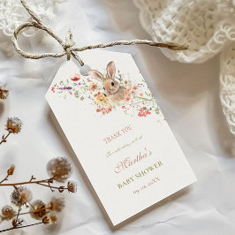 Etiquetas Para Regalos Somebunny camino a la ducha bebé de flores silvest
