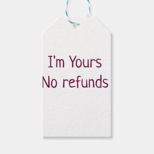 Etiquetas Para Regalos Soy suyo sin reembolsos Día de San Valentín agrega