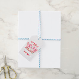 Etiquetas Para Regalos Soy tuyo sin reembolsos personalizado 