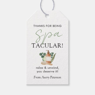 Etiquetas Para Regalos Spa-Tacular Agradecimiento a los Maestros Spa