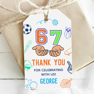 Etiquetas Para Regalos Sports 6 7 Meme Trend Six Seven Birthday Party