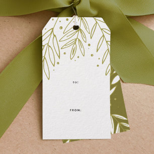 Etiquetas Para Regalos Sprigs Botanical