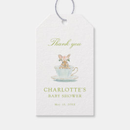 Etiquetas Para Regalos Spring Bunny Tea Party Baby Shower