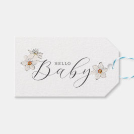 Etiquetas Para Regalos Spring Daffodil Hello Baby Script baby Shower