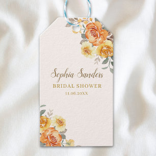 Etiquetas Para Regalos Springtime Bridal Shower Featuring Orange Blossoms