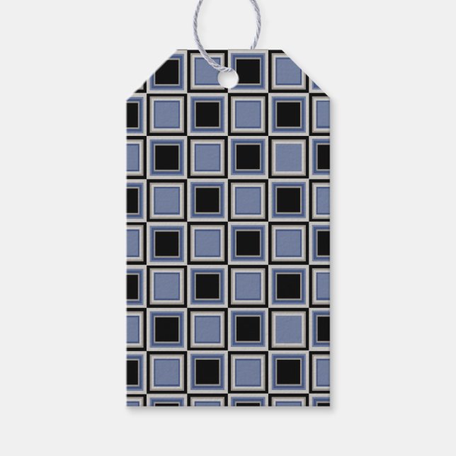 Etiquetas Para Regalos Squares pattern (Anverso)