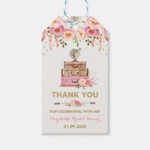 Etiquetas Para Regalos Srta. Bridal Shower a Sra. Gracias por