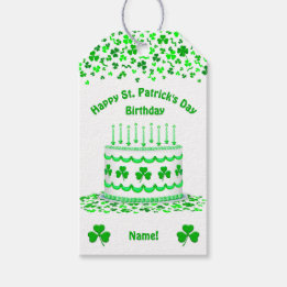 Etiquetas Para Regalos St Patrick's Day Birthday Cake Custom Candles