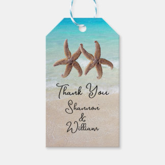 Etiquetas Para Regalos Starfish Pareja Tropical Boda Gracias