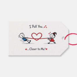 Etiquetas Para Regalos Stickman Tira y Afloja del Amor