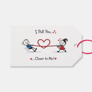 Etiquetas Para Regalos Stickman Tira y Afloja del Amor