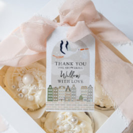 Etiquetas Para Regalos Stork Boho Baby Shower Sprinkle Gracias Por Favor