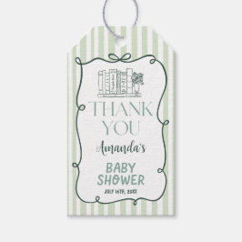 Etiquetas Para Regalos Storybook Green Baby Shower Gift Tag
