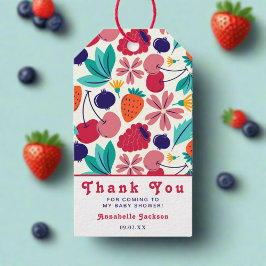 Etiquetas Para Regalos Strawberries Blueberries Baby Shower Tropical