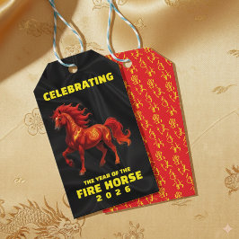 Etiquetas Para Regalos Stunning Chinese Year of the Fire Horse 2026
