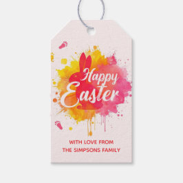 Etiquetas Para Regalos Stylish Colorful Floral Happy Easter