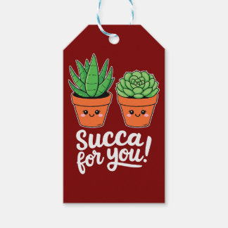 Etiquetas Para Regalos Succa For You – Cute Succulent Pun