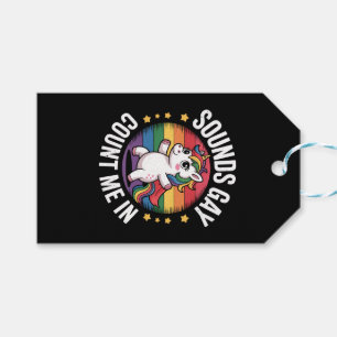 Etiquetas Para Regalos Suena Gay Cuéntame Unicornio Arcoíris Orgullo LGBT