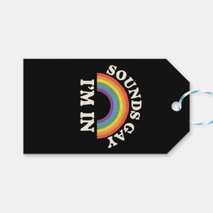Etiquetas Para Regalos Suena gay, estoy dentro, divertido orgullo LGBTQ a