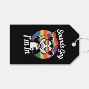 Etiquetas Para Regalos Suena gay estoy en zarigüeya divertido arcoíris de
