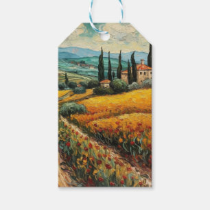 Etiquetas Para Regalos Sueños de la Toscana dorada