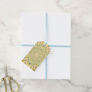 Etiquetas Para Regalos Sunny Pattern in Gentle Yellow