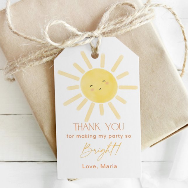 Etiquetas Para Regalos Sunshine cumpleaños gracias (Subido por el creador)