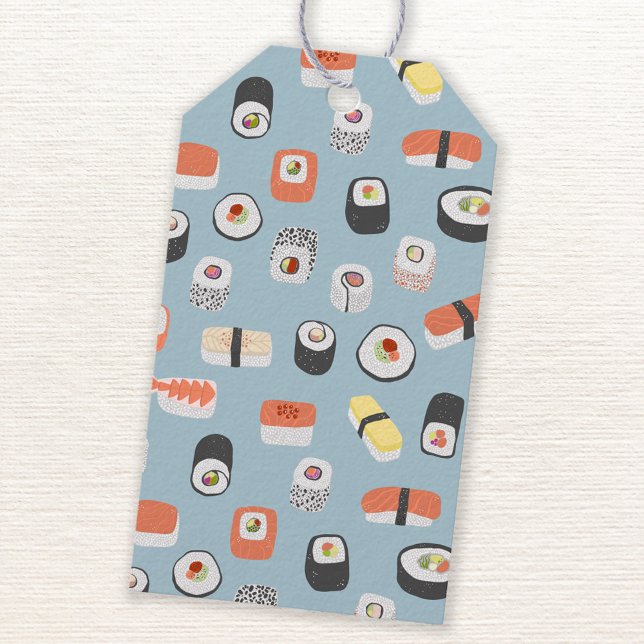 Etiquetas Para Regalos Sushi Nigiri Maki Roll (Japanese sushi fun food themed gift tag)