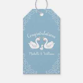 Etiquetas Para Regalos Swan Baby Shower Vintage