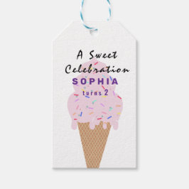 Etiquetas Para Regalos Sweet Ice Cream Birthday