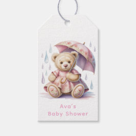 Etiquetas Para Regalos Sweet Teddy Bear Girl Baby Shower