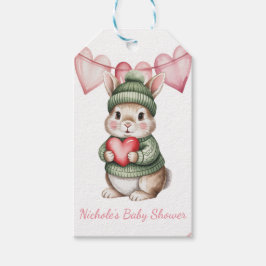 Etiquetas Para Regalos Sweet Watercolor Bunny Baby Shower Thank You