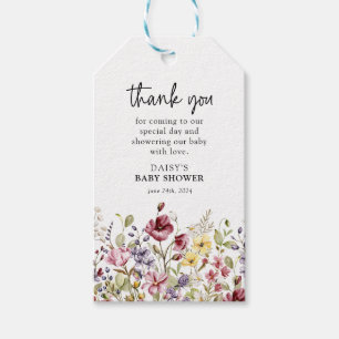 Etiquetas Para Regalos Sweet Wildflower Baby Shower