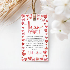 Etiquetas Para Regalos Sweetheart First Birthday Favor Tag