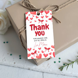 Etiquetas Para Regalos Sweetheart Thank You Favor Tag for Baby Shower