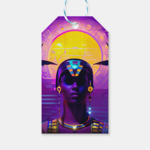 Etiquetas Para Regalos Synthwave Pharaoh