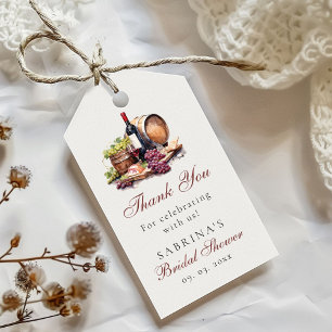 Etiquetas Para Regalos Tabla de fiambres Vino y Queso Despedida de solter