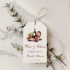 Etiquetas Para Regalos Tabla de fiambres, vino y queso para despedida de 