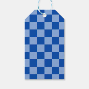 Etiquetas Para Regalos Tablero de ajedrez azul cobalto
