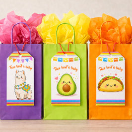 Etiquetas Para Regalos Taco de una Llama de Baby Shower