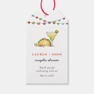 Etiquetas Para Regalos Taco y Tequila Fiesta Las parejas duchan Gracias