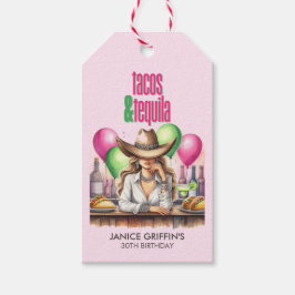 Etiquetas Para Regalos Tacos Rosados Calientes Cumpleaños Bachelorette Br