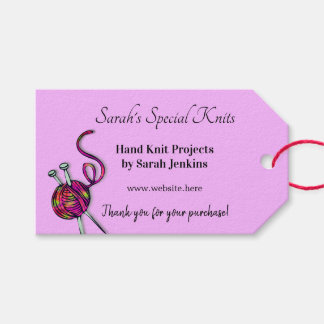 Etiquetas Para Regalos Tags del cliente de Kniter Business Lavender