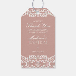 Etiquetas Para Regalos Talavera rosa Tile Fiesta Española Baptismo Favore