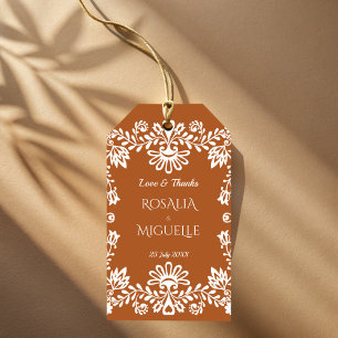 Etiquetas Para Regalos Talavera terracotta boda personalizado mexicano